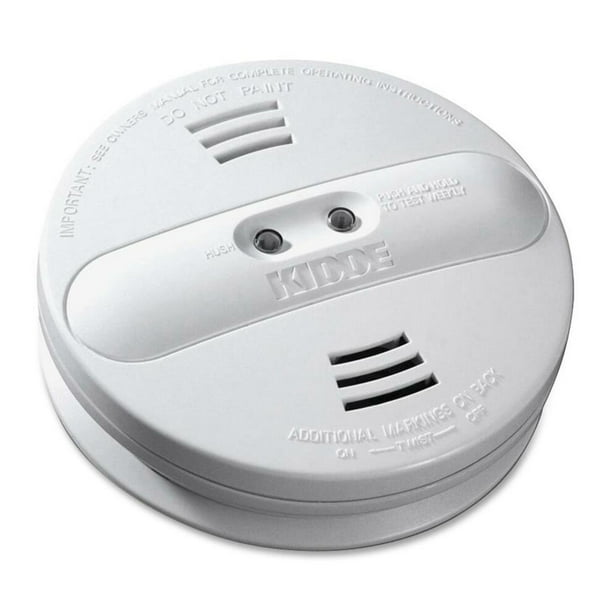 Kidde PI 9010 Dual Sensor 9V Battery Operated Smoke Alarm, Ionization, Photoelectric
