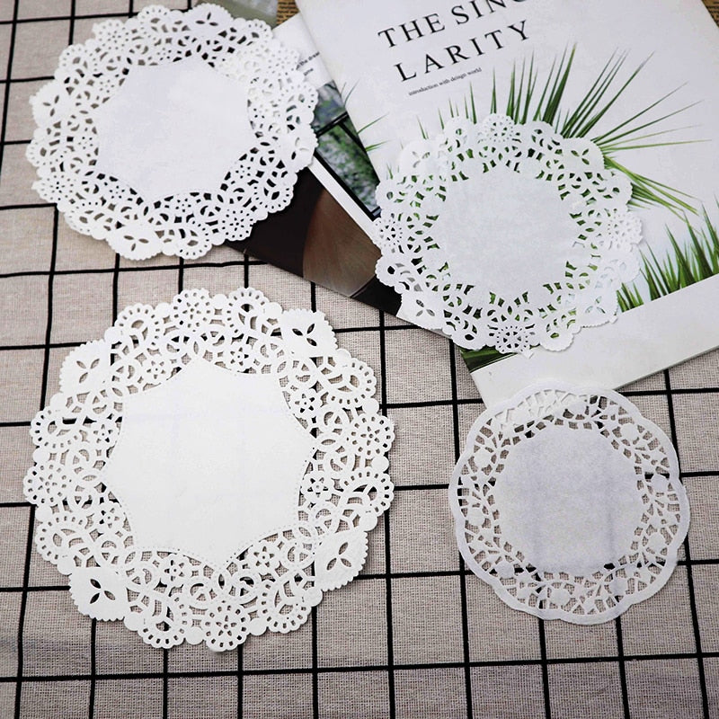 Round Paper Lace Doilies Party Decorative Tableware – MAE COMMERCE